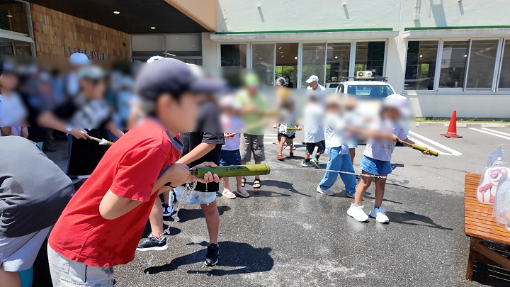 水遊び大会の様子