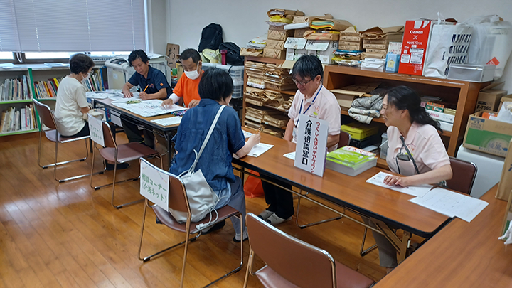 介護相談コーナーの様子