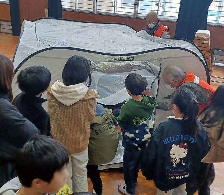 テント内部の確認