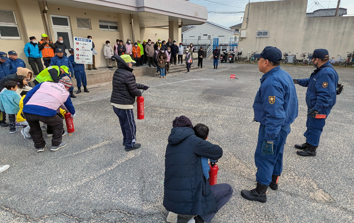 消火訓練の様子