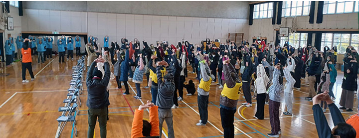 準備運動の様子